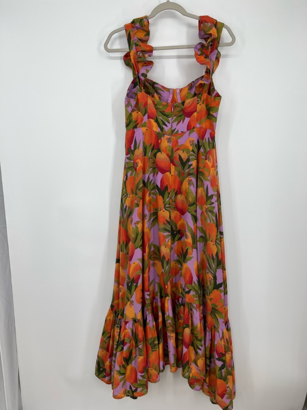 Farm Rio Mango Macaws Maxi Dress Medium - Picture 4 of 15